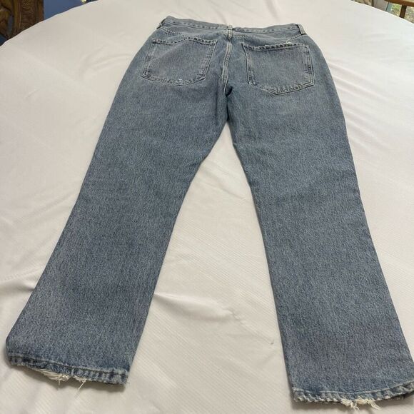 AGOLDE Distressed Riley Denim Jeans Size 29 - Picture 9 of 10